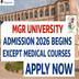 MGR University Admission 2026 Begins Except Medical Courses; Apply Now @drmgrdu.ac.in